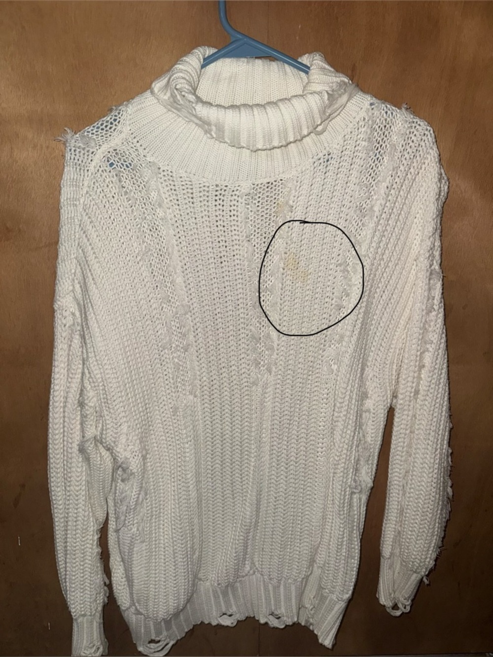 Daytrip White Cable Knit Turtleneck Sweater